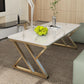Rectangle Cocktail Table Trestle Slate Top Coffee or End Table