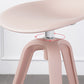 Scandinavian Swivel Bucket Bar Stool Plastic Armless Bar Stool with  with 3 Legs