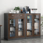 Contemporary Bookcase Closed Back Engineered Wood Book Shelf with Drawer Storage