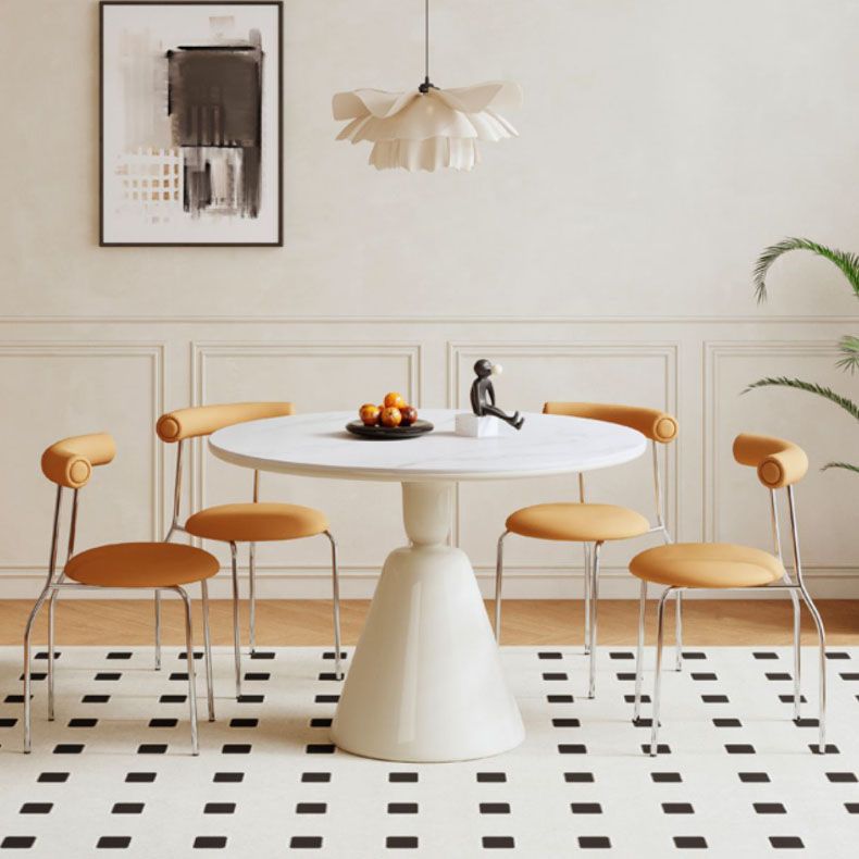 Sedia da pranzo senza braccio contemporanea casa in argento sedia da pranzo