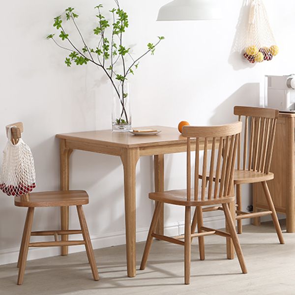 Industriestil 4 Beine Möbel Möbel Massivholz Quadrat Esstisch für Esszimmer