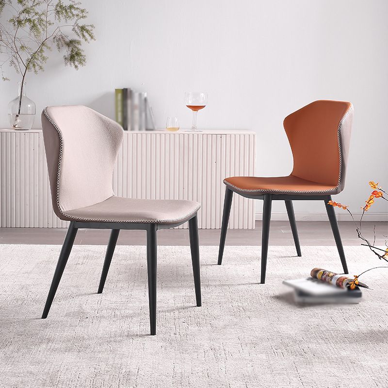 Metal Industrial Kitchen Dining Room Chair Wingback Side Chair Clearhalo ' kitchen&dining_furn' 'Dining Chairs' 'Dining Tables & Seating' 'dining_chair' 'furn' 'furn_dining_chair' 'Furniture' 'furniture_dining_chair' 'Kitchen & Dining Furniture' 'kitchen' 1200x1200_9bbc6560-84ef-4ee1-ae11-06ea6ebac23b