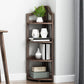 Corner Book Shelf Vertical Modern Shelf Bookcase for Study Room