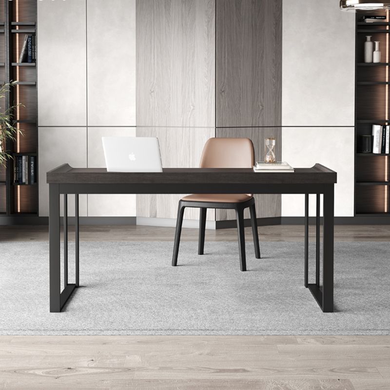 Escritorio de madera de ingeniería contemporánea escritorio de la oficina rectangular de dormitorio con piernas