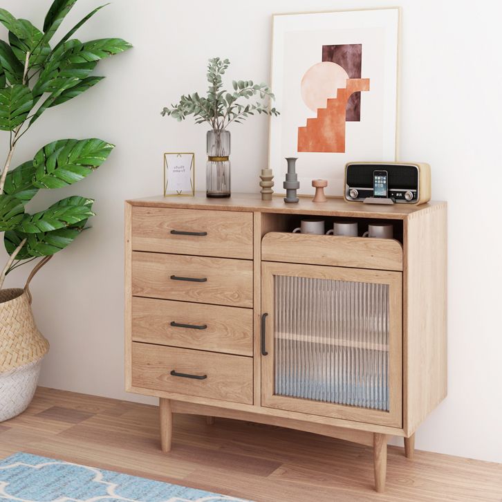 Modern Style Sideboard 32-inch Height Wood Cupboard for Living Room Clearhalo 'buffet_sideboard' 'Buffets & Sideboards' 'furn' 'furn_buffet_sideboard' 'Furniture' 'Kitchen & Dining Furniture' 1200x1200_9bc00369-34a6-4b06-a0cf-abd948717098
