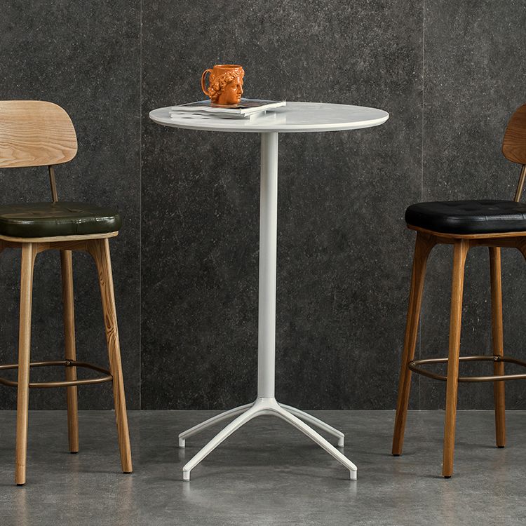 Industrial Round Bar Counter Table Dining Wooden Counter Table for Restaurant Clearhalo 'Bar Furniture' 'Bar Tables' 'bar_tables' 'Furniture' 'furniture_bar_tables' 'Kitchen & Dining Furniture' 1200x1200_9bc2cc52-7733-45ab-9dd6-adb60739d06d
