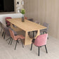Rectangle Wood Color Dining Table Pinewood Solid Wood Table Modern with Double Pedestal Clearhalo ' dining_table' 'Dining Tables & Seating' 'Dining Tables' 'furn' 'furn_dining_table' 'Furniture' 'furniture_dining_table' 'Kitchen & Dining Furniture' 'kitchen&dining_furn' 'kitchen' 'kitchen_dining_table' 1200x1200_9bc37b82-8877-4bad-b308-99c0de17a612