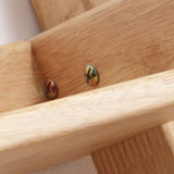 Ladder Wooden Bookcase Contemporary Open Back Bookshelf with Shelves