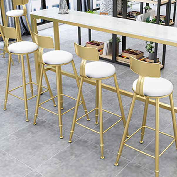 Glam Pub Table Set 1/2/4 Pieces Faux Marble Bar table with Backless Stools Clearhalo 'Bar Furniture' 'furn' 'furn_home_bar_bar_sets' 'Furniture' 'Home Bars & Bar Sets' 'home_bar_bar_sets' 'Kitchen & Dining Furniture' 1200x1200_9bc786b0-bdcd-42cb-82f0-cdbc9a658c39