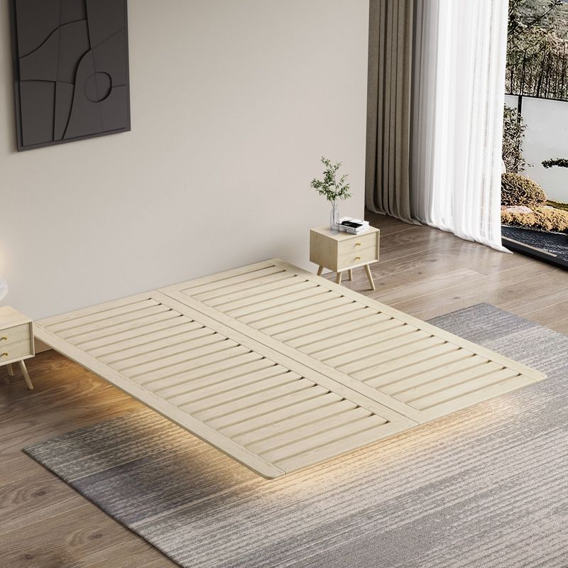 Cadre de plate-forme moderne de 85,43 pouces de large lit au milieu du siècle