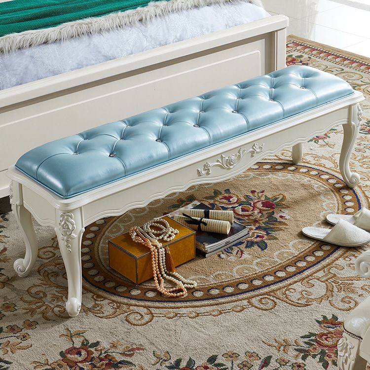 Rectangle Seating Bench Cushioned Upholstered Entryway and Bedroom Bench Clearhalo 'Benches' 'Chairs & Seating' 'furn' 'furn_benches' 'Furniture' 'Living Room Furniture' 1200x1200_9bc86af9-de84-4f36-9667-ab66d19b5ea7