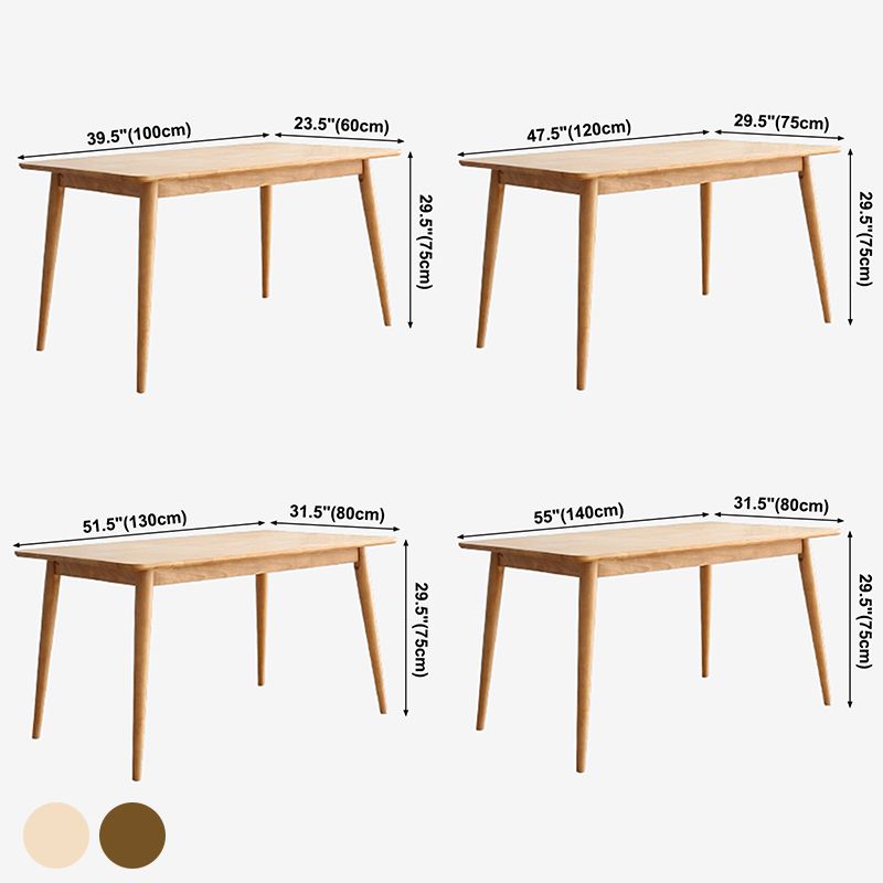 Rectangle Wooden Dining Table Modern Balata Wood Table with 4 Legs for Restaurant Clearhalo ' dining_table' 'Dining Tables & Seating' 'Dining Tables' 'furn' 'furn_dining_table' 'Furniture' 'furniture_dining_table' 'Kitchen & Dining Furniture' 'kitchen&dining_furn' 'kitchen' 'kitchen_dining_table' 1200x1200_9bc94b7e-9ed1-4a31-86e3-9f6bbf29e76c