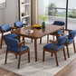 Scandinavian Home Arm Chair Open Back Upholstered Wood Single Dining Room Chair Clearhalo ' kitchen&dining_furn' 'Dining Chairs' 'Dining Tables & Seating' 'dining_chair' 'furn' 'furn_dining_chair' 'Furniture' 'furniture_dining_chair' 'Kitchen & Dining Furniture' 'kitchen' 1200x1200_9bc95be7-350a-449b-9a00-1d744fde2cb0