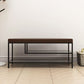 12.6 Inch Wide Seating Bench Modern Metal Cushioned Entryway Bench Clearhalo 'Benches' 'Chairs & Seating' 'furn' 'furn_benches' 'Furniture' 'Living Room Furniture' 1200x1200_9bccb663-a540-4163-a948-53e6f7dc3ce3