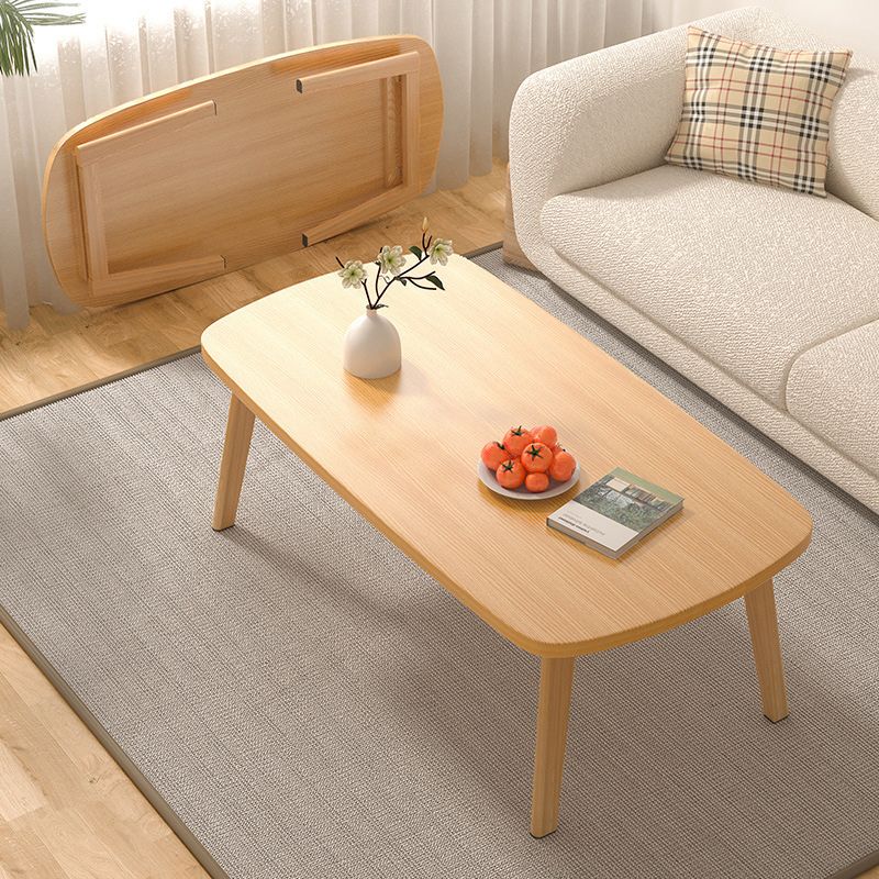 16"H Contemporary Coffee Table Folding Wooden Coffee Cocktail Table Clearhalo 'Coffee & Accent Tables' 'Coffee Tables' 'coffee_tables' 'furn' 'furn_coffee_tables' 'Furniture' 'Living Room Furniture' 1200x1200_9bcd576f-1528-4572-bd90-db531d8d8a6d
