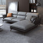 Flared Arm Sofa & Chaise Modern Faux Leather Sofa in Dark Grey Clearhalo 'furn' 'furn_sectionals' 'Furniture' 'Living Room Furniture' 'Sectionals' 1200x1200_9bcd693f-5e34-428f-bea4-41069a1354d4