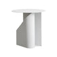 Round Bedside Cabinet Contemporary Metal Accent Table Nightstand
