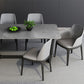 Grey Designer 1/2/5/6/7 Pieces Dining Table Set Rectangle Stone Dinette Set Clearhalo 'Dining Room Sets' 'Dining Tables & Seating' 'dining_room_set' 'furn' 'furn_dining_room_set' 'Furniture' 'Kitchen & Dining Furniture' 1200x1200_9bd06a2a-80b3-47d6-b417-76455aa69113