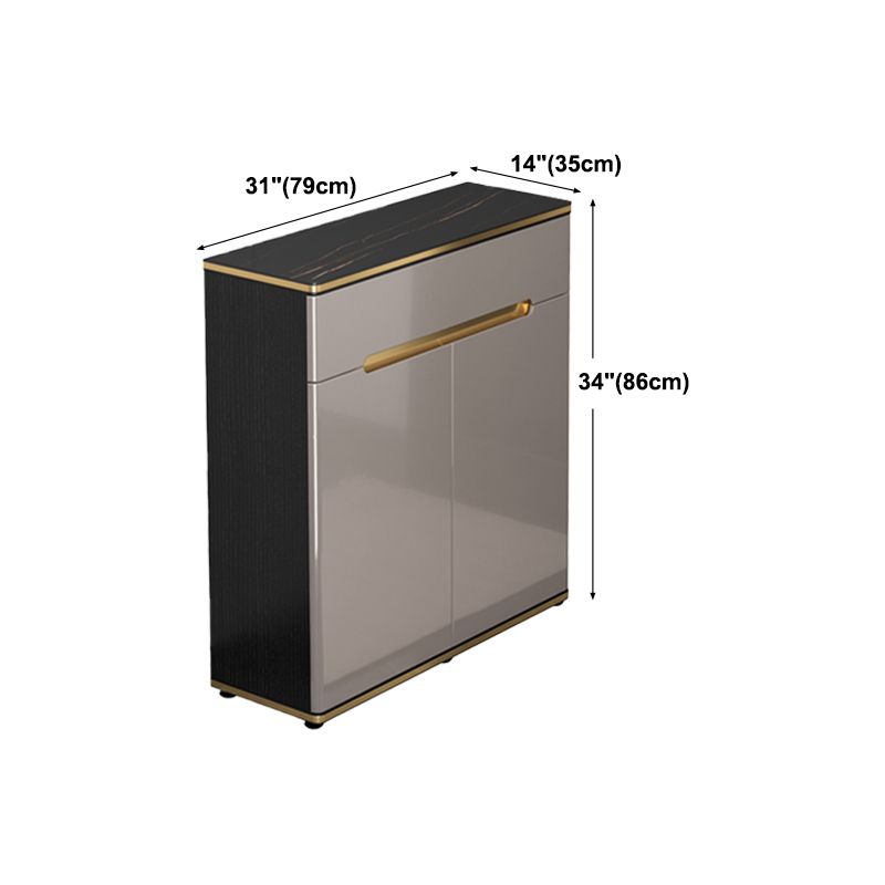 Wood Dining Room Sideboard Cabinet Glam Credenza with Drawers and Storage Clearhalo 'buffet_sideboard' 'Buffets & Sideboards' 'furn' 'furn_buffet_sideboard' 'Furniture' 'furniture_buffet_sideboard' 'Kitchen & Dining Furniture' 1200x1200_9bd1bc08-b66a-4aaf-aec5-bd11a6786afb