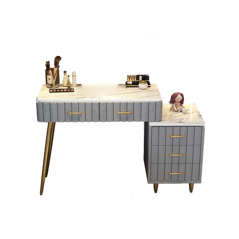 Set di sgabelli da toeletta lussuoso per trucco a specchio illuminato