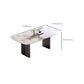 Table à manger rectangulaire Table à manger en pierre frittée pour cuisine