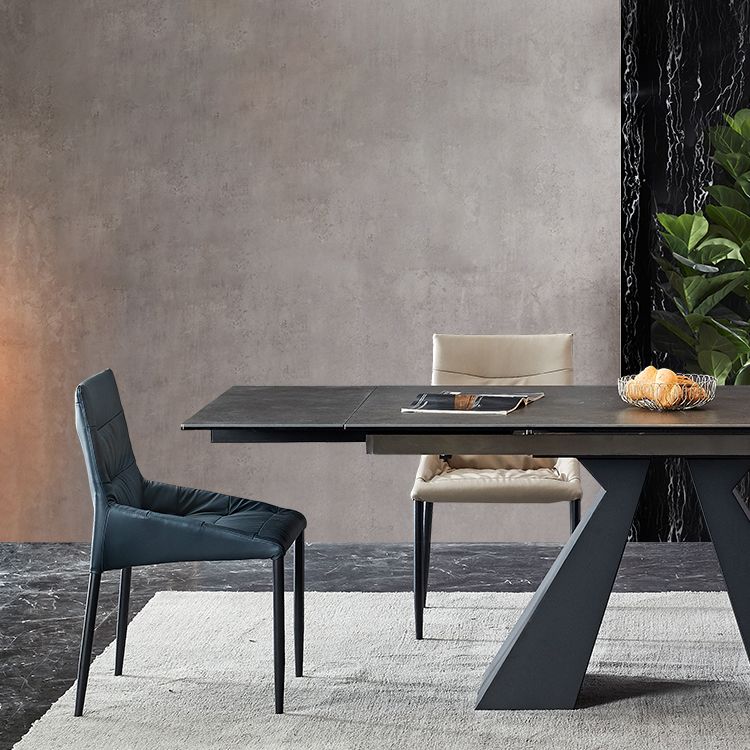 Modern Rectangle Shape Dinette Set Sintered Stone Top Dining Table Furniture for Dining Room Clearhalo 'Dining Room Sets' 'Dining Tables & Seating' 'dining_room_set' 'furn' 'furn_dining_room_set' 'Furniture' 'furniture_dining_room_set' 'Kitchen & Dining Furniture' 'kitchen&dining_furn' 'kitchen' 1200x1200_9bd3adf9-55ed-4a1c-baf3-247b7e7cc5e2