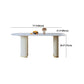 Metal Traditional Luxury Table Free Form Marble Top Table for Home