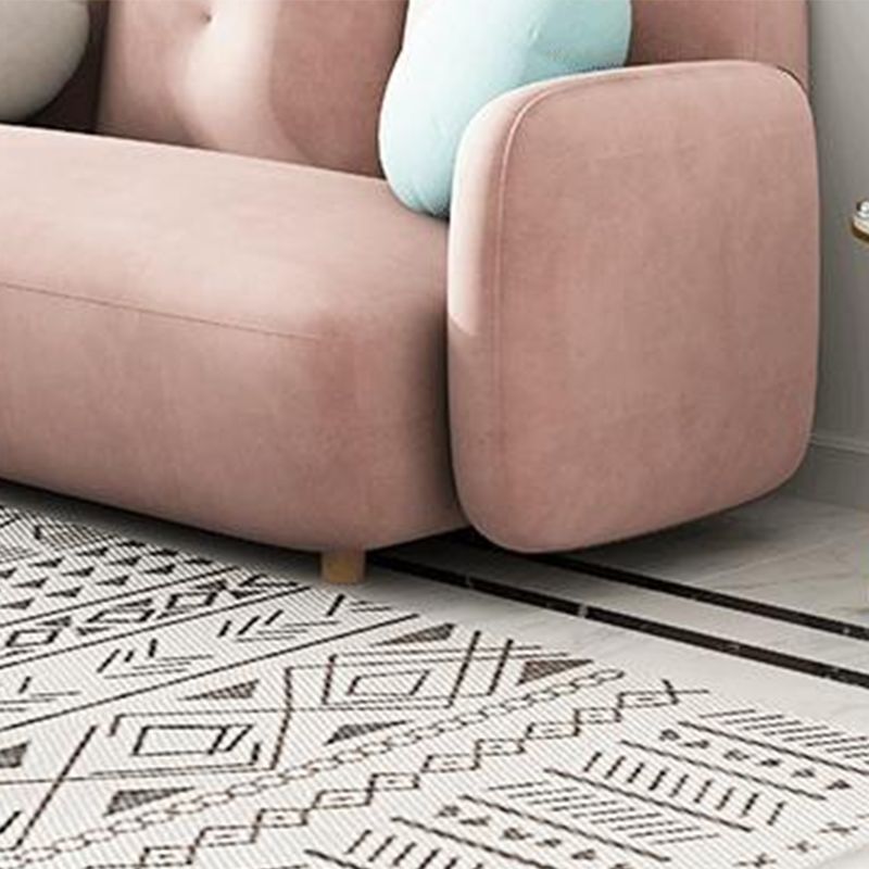 Divano moderno con braccio quadrato e schiena stretta per l'appartamento, 84,65 "