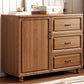 Wood Accent Chest with Chest Bun Feet and Bar Pulls,14.96 " W Clearhalo 'Cabinets & Chests' 'cabinets_chests' 'furn' 'furn_cabinets_chests' 'Furniture' 'Living Room Furniture' 1200x1200_9bd97dd8-fa8e-4265-838f-cbad82edb71e