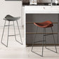 Contemporary Faux Leather Armless Bar Stools with Metal Base Clearhalo 'Bar Furniture' 'Bar Stools' 'bar_stools' 'furn' 'furn_bar_stools' 'Furniture' 'Kitchen & Dining Furniture' 1200x1200_9bd9cabe-fcde-4cbf-b0ef-41d9d8df25b9