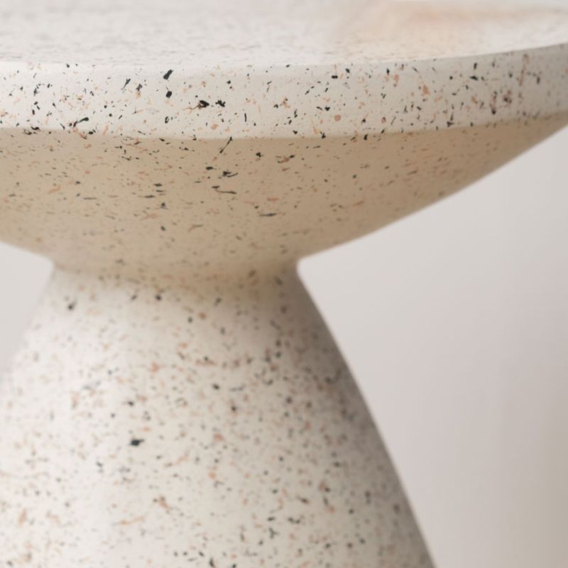 White Sofa Side Accent Table Round and Cone Shape Corner Table Clearhalo 'Coffee & Accent Tables' 'End & Side Tables' 'end_side_tables' 'furn' 'furn_end_side_tables' 'Furniture' 'Living Room Furniture' 1200x1200_9bdcc22e-dad9-43e3-8595-f9f0e15a6145