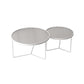 Modern Round Coffee Table Glass Top Nesting Coffee Table Set Clearhalo 'Coffee & Accent Tables' 'Coffee Tables' 'coffee_tables' 'furn' 'furn_coffee_tables' 'Furniture' 'Living Room Furniture' 1200x1200_9bdd681b-318f-424e-b3ec-86a419379ffe
