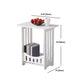 Modern Imitation Wood Nightstand Open Storage White Shelf Included Night Table