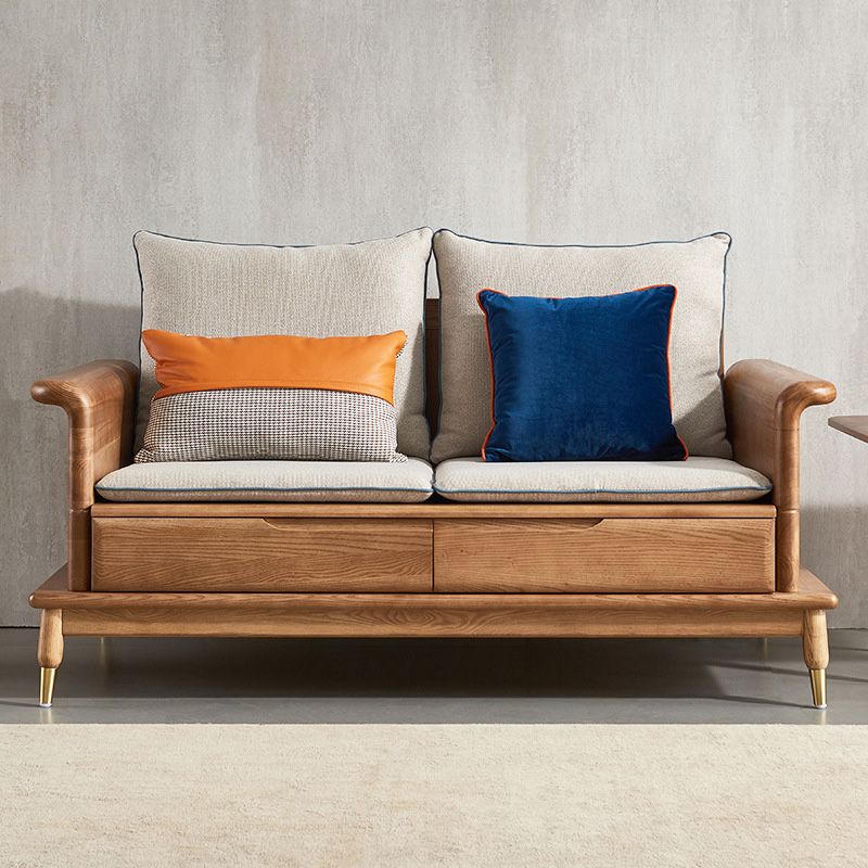 Country/Farmhouse sofa Fabric Living Room Rolled Arm Seating Clearhalo 'furn' 'furn_sofas' 'Furniture' 'Living Room Furniture' 'Sofa' 'sofas' 1200x1200_9bdfb51b-bcd4-4ca9-9d6f-b30724e0ede6