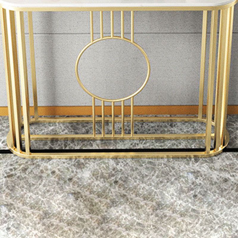 31.5" Tall Glam Console Table 1-shelf Marble Accent Table for Hall Clearhalo 'Console Tables' 'console_tables' 'Entry & Mudroom Furniture' 'furn' 'furn_console_tables' 'Furniture' 1200x1200_9be3bd21-7e3d-494f-a63d-4c1b7afb3dd7