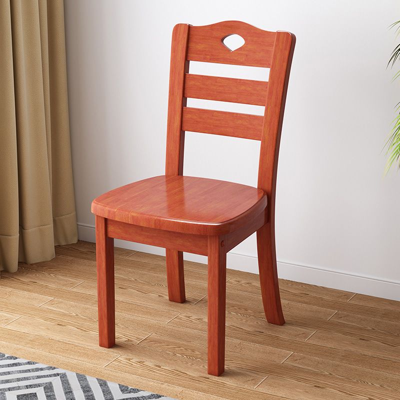 Contemporary Wood Side Chair Armless Ladder Back Dining Chair for Home Use Clearhalo ' kitchen&dining_furn' 'Dining Chairs' 'Dining Tables & Seating' 'dining_chair' 'furn' 'furn_dining_chair' 'Furniture' 'furniture_dining_chair' 'Kitchen & Dining Furniture' 'kitchen' 1200x1200_9be7ce49-7a3a-4118-9861-81bf093e477f