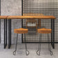 Rechteck aus massivem Holz Bar Tisch Set luxuriöser 1/3 Stücke Thescheltisch mit hohen Hockern