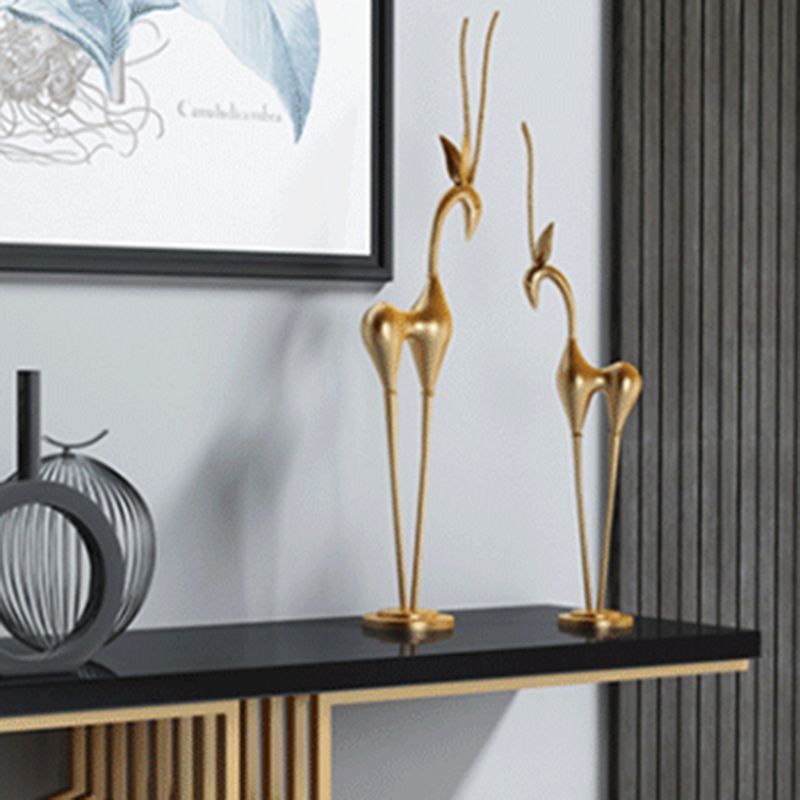 Tabella dell'accento glam di pietra larga in pietra tavolo da divano console rettangolare