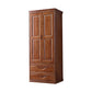 Traditionele garderobe armoire massief houten garderobe kast met planken