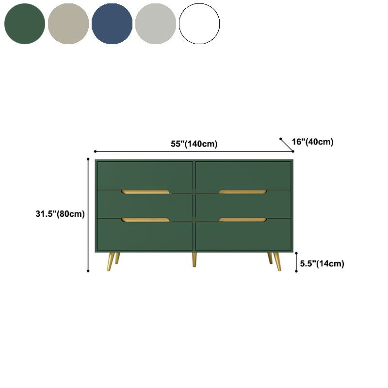 Glam houten borst slaapkamer 16 "W opbergkist met 3 laden