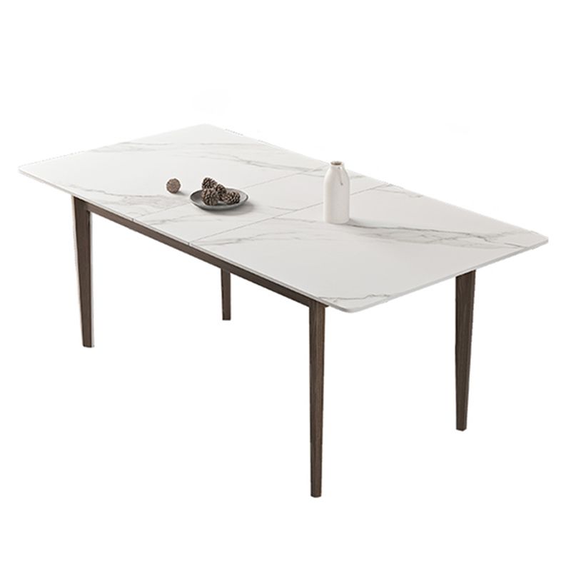 Extendable Sintered Stone Top Dining Set Rectangle 1/4/5/7 Pieces Dining Room Table Set Clearhalo 'Dining Room Sets' 'Dining Tables & Seating' 'dining_room_set' 'furn' 'furn_dining_room_set' 'Furniture' 'furniture_dining_room_set' 'Kitchen & Dining Furniture' 1200x1200_9bed63ef-6199-48c4-a227-fe03331b0142