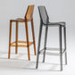 Contemporary Acrylic Bar Stools Low Back Indoor Counter Chair