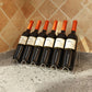 Contemporary Metal Wine Rack Bottle Tabletop Or Countertop Free-Stand Bottle Holder