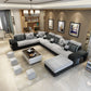 Contemporary 6-seater Modular Sectional with Square Arm for Living Room