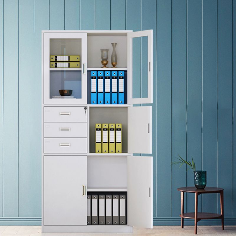 Glass File Cabinet Contemporary Storage Shelves Locking File Cabinet Clearhalo 'Filing Cabinets' 'filling_cabinets' 'furn' 'furn_filling_cabinets' 'Furniture' 'Office Furniture' 1200x1200_9bf1cbc9-e4d2-49bd-808e-997c880dd27d