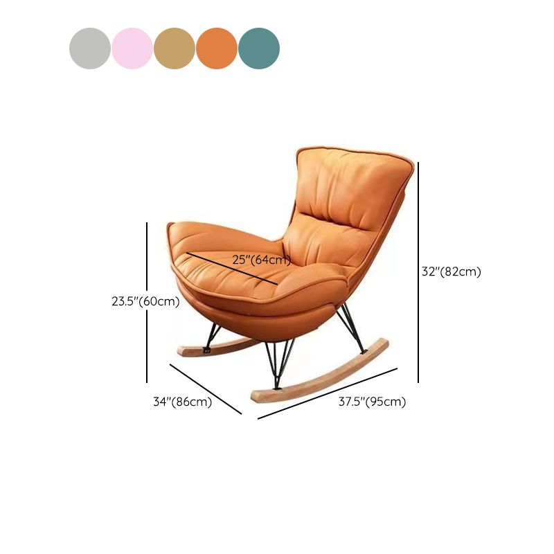 Chaise canapé de loisirs chaise de salon à tissu simple