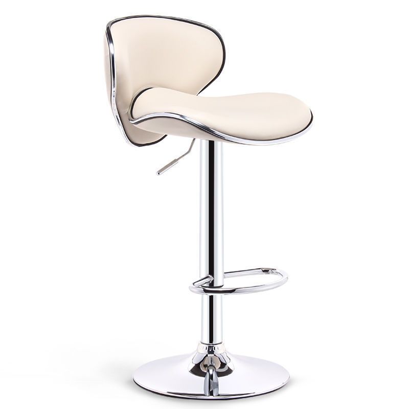 Modern Style Bar-stool with Adjustable Height Low Back Footrest Swivel for Counter Bar Clearhalo 'Bar Furniture' 'Bar Stools' 'bar_stools' 'furn' 'furn_bar_stools' 'furniture_bar_stools' 'Kitchen & Dining Furniture' 'kitchen&dining_furn' 'kitchen' 'kitchen_furn' Furniture' 1200x1200_9bf65dc9-79ee-46c0-b727-415ad88cd38a