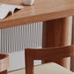 Mesa de bar con pedestal doble, mesa de comedor industrial de madera maciza de pino para sala de estar