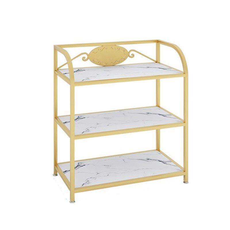 25.59"H Contemporary Metal Prep Table Rolling Prep Table for Dining Room Clearhalo 'furn' 'furn_kitchen_islands_carts' 'Furniture' 'Kitchen & Dining Furniture' 'Kitchen Islands & Carts' 'kitchen_islands_carts' 1200x1200_9bf9bddf-638b-4dc4-8419-710265624c60