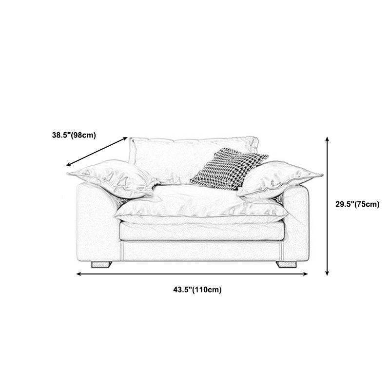 Living Room Pillow Arm Standard Loose Back Gray Contemporary Seating Clearhalo 'furn' 'furn_sofas' 'Furniture' 'furniture_sofas' 'kitchen' 'kitchen_sofas' 'Living Room Furniture' 'Sofa' 'sofas' 1200x1200_9bfb5550-4b72-48b3-a0ce-3f00e1e4e5e5